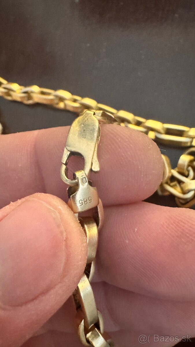 🥇102g Zlata retiazka - pánska - 62.5 cm. 585 - 14karat - 3