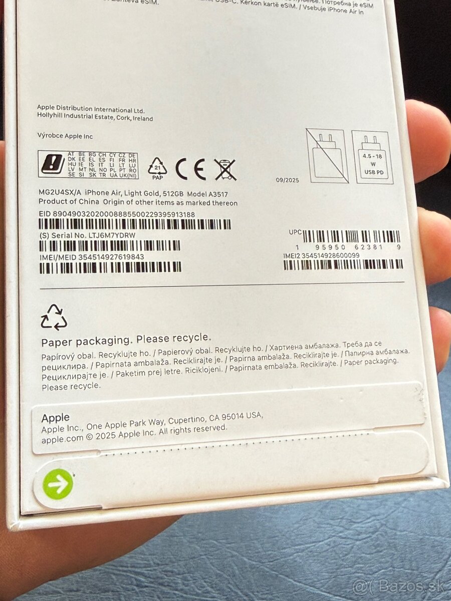 iPhone 17 air 512gb - zabaleny - 3