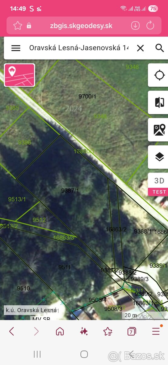 Pozemok Oravská Lesná - 3