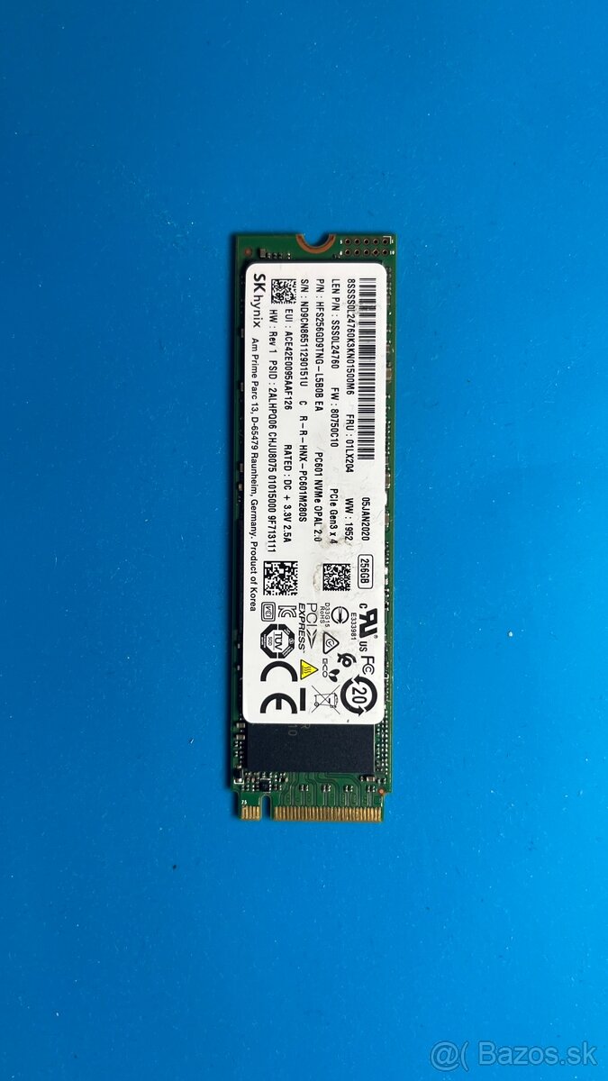 NVMe SSD SKHynix 256GB - 3
