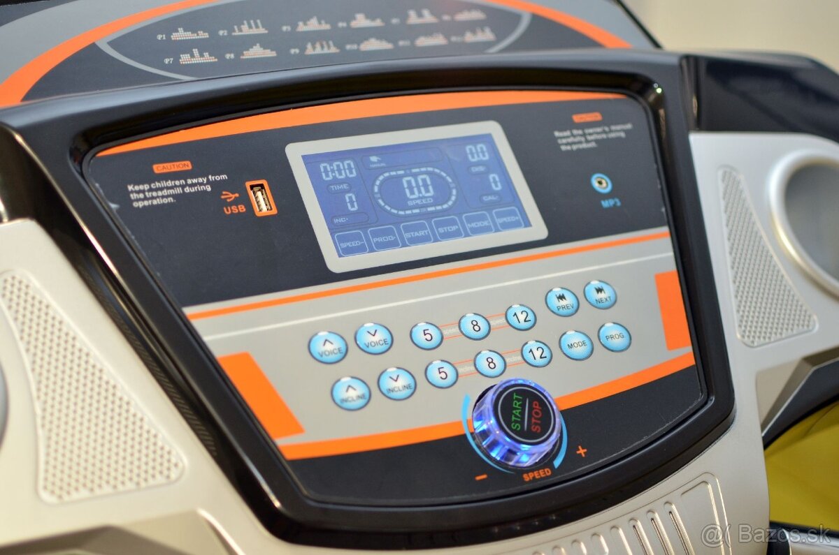 Bežecký pás HRS T-400S (autosklon, 3HP, 45x126cm, do 130kg - 3