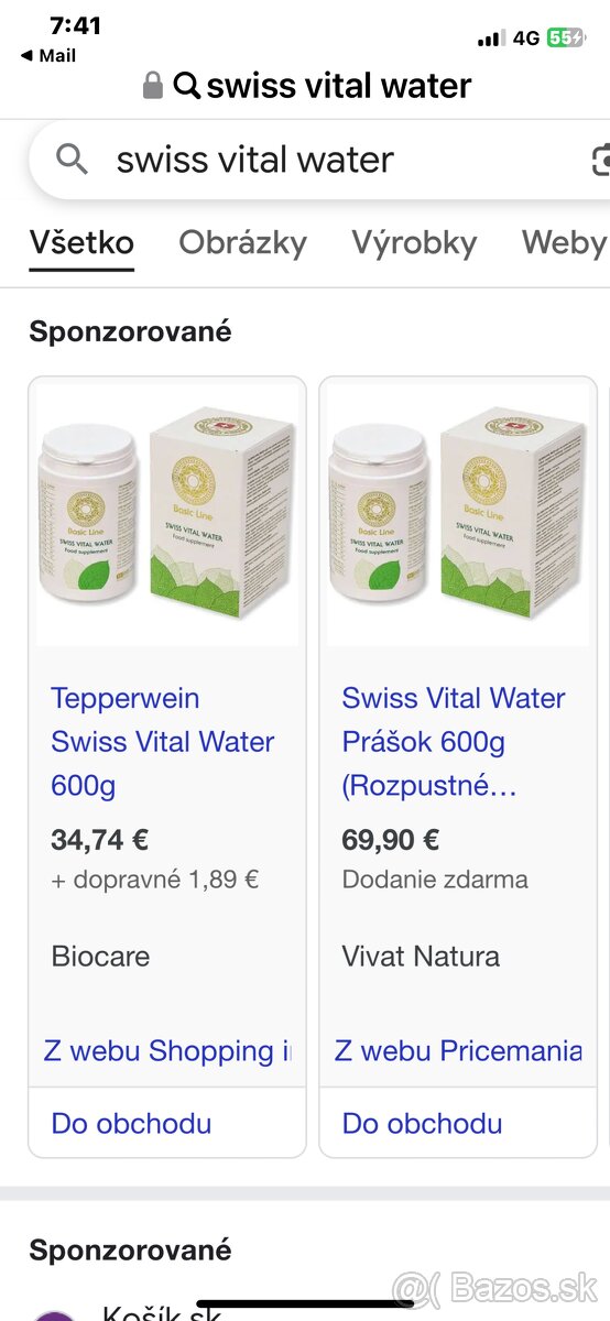 Swiss Vital Water 600g - 3