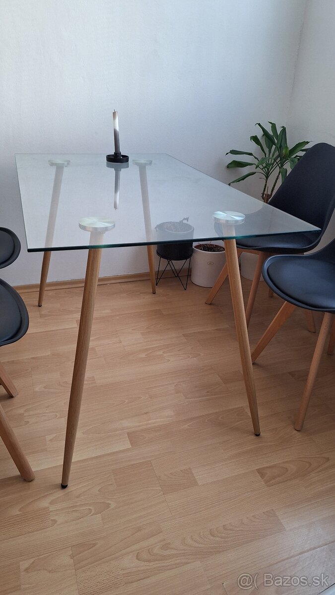 Jedálenský stôl sklenený - 3