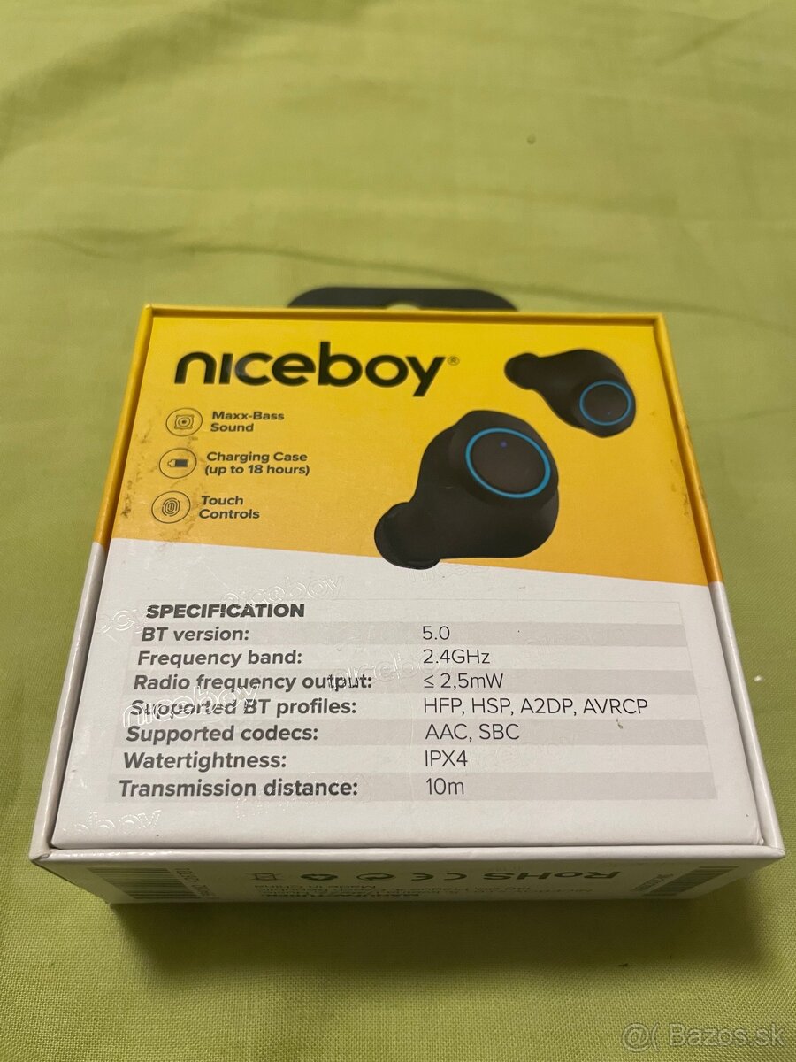 Predám sluchadla bezdrôtové niceboy hive drops 3 - 3
