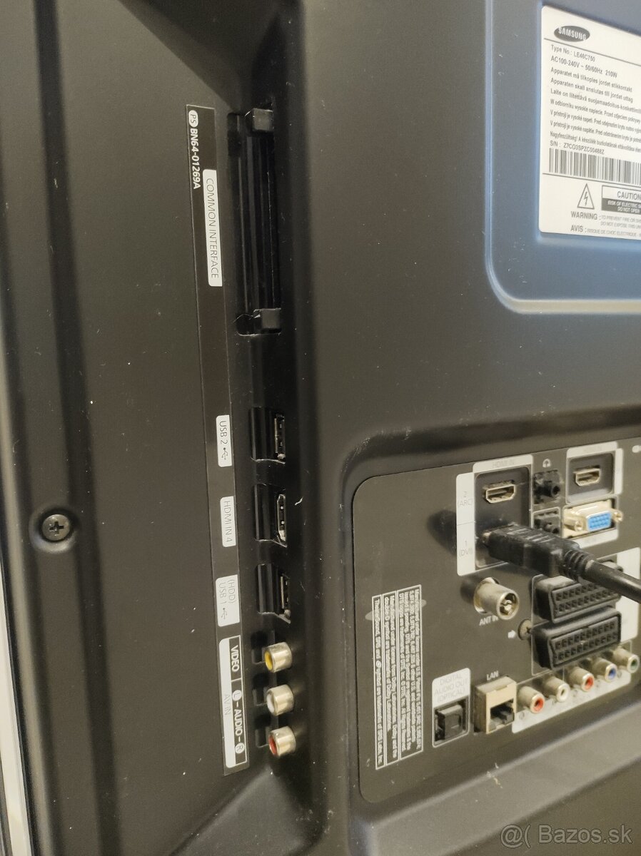 TV SAMSUNG LE46C750 46" Uhl.117cm 3D+okuliare - 3