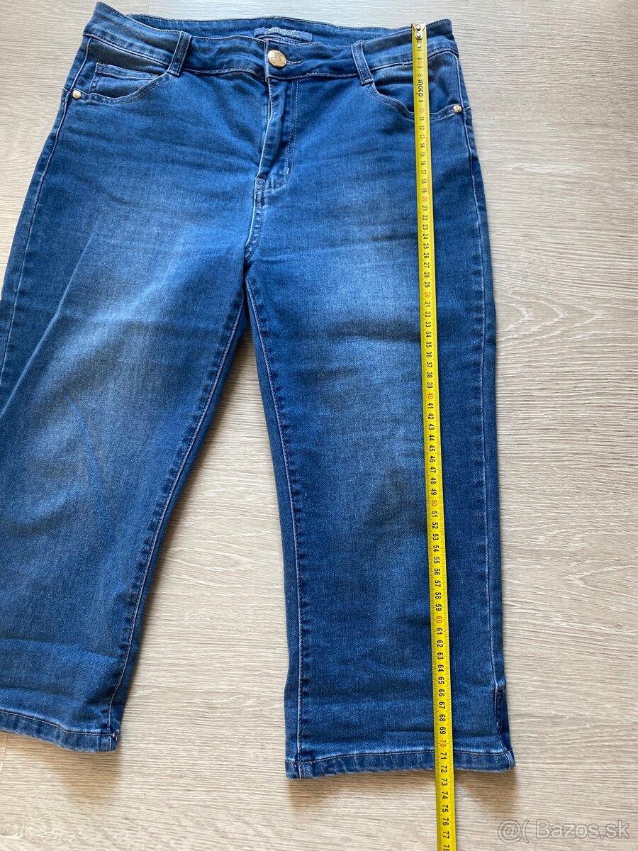 Dámske riflové trištvrťáky veľ.L - 3