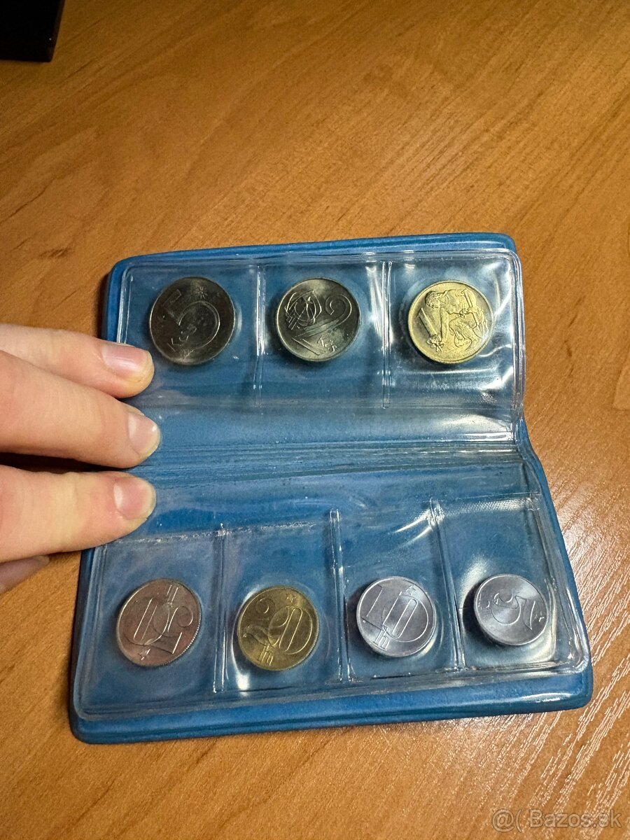 1981 sada mincí v modrom obale, darčekové balenie PVC, 6153 - 3