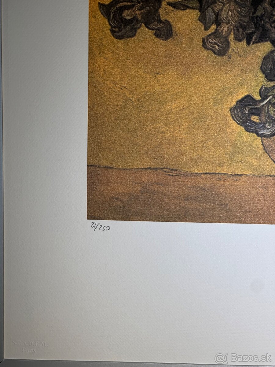 Predám limitovanú litografiu – Vincent van Gogh - Iris - 3