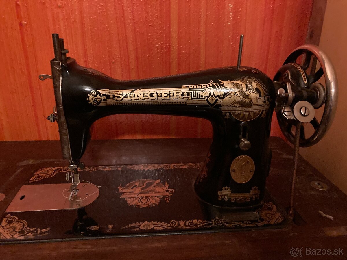 Šijací stroj zn. Singer z roku 1926-funkčný - 3