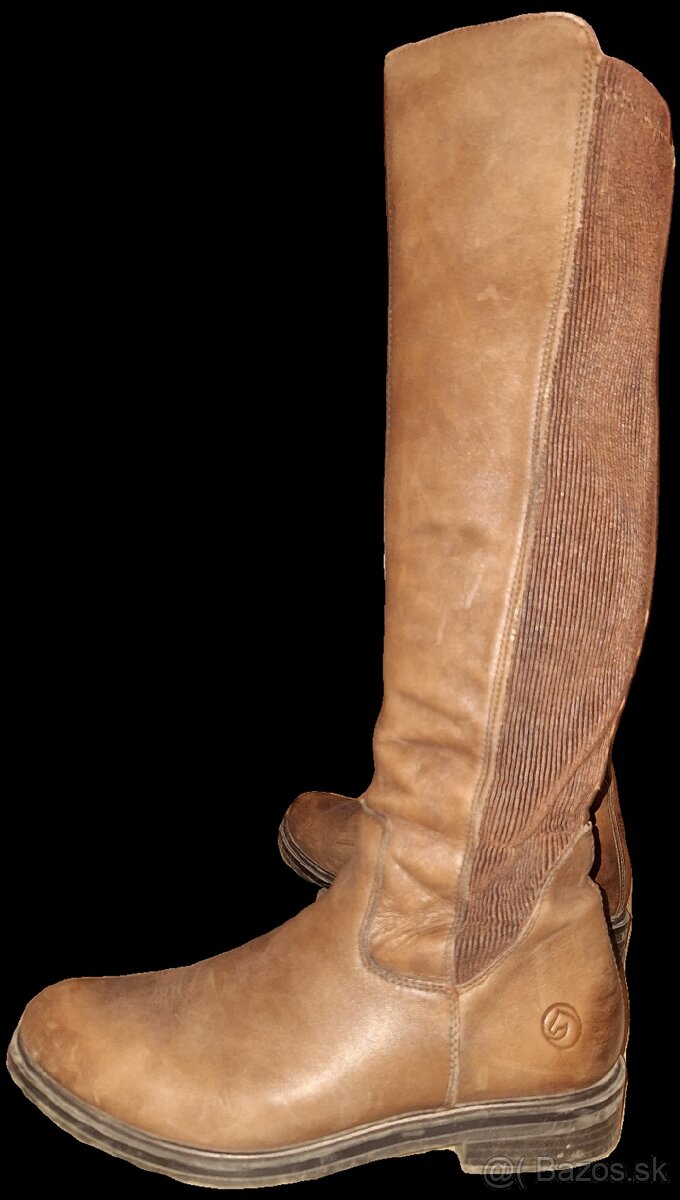 Dámske kožené čižmy Remonte Rieker - 3