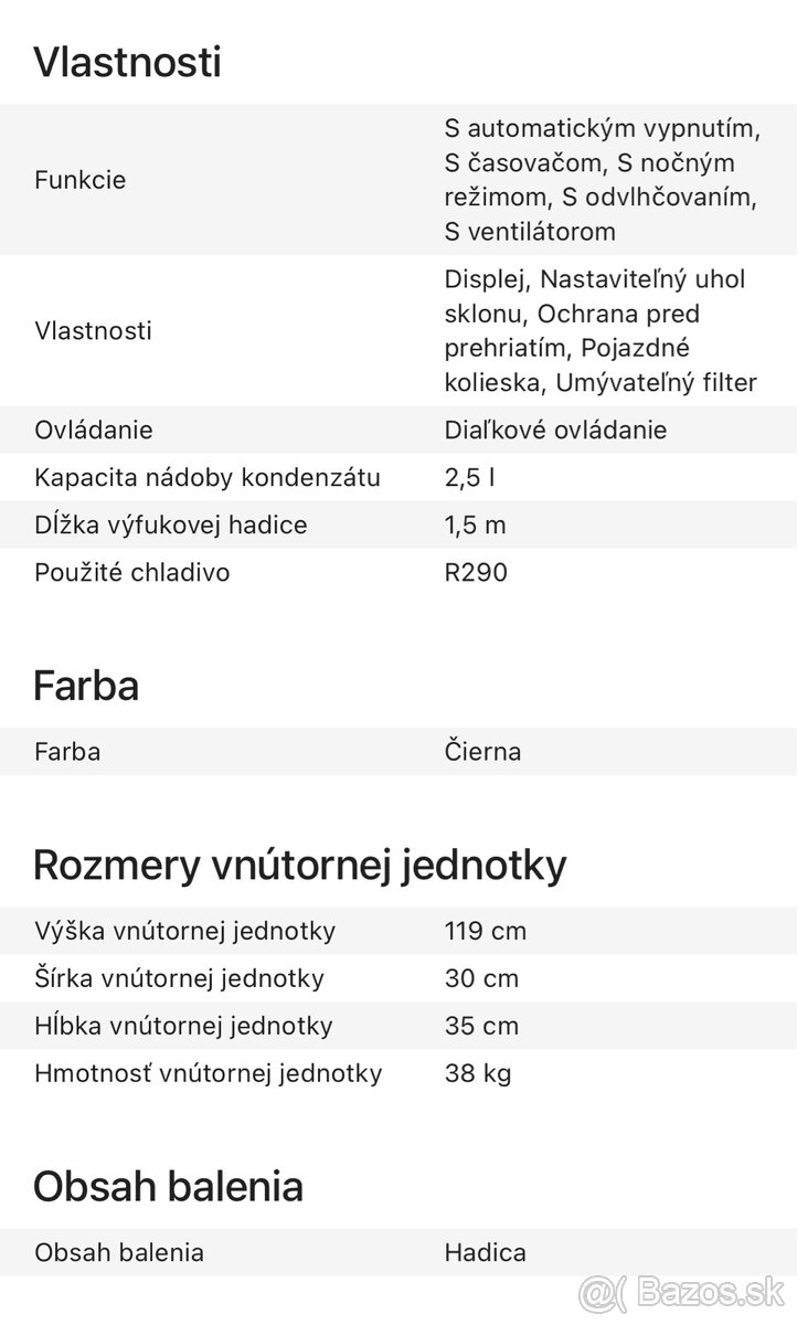 Predám mobilnú klimatizáciu - 3