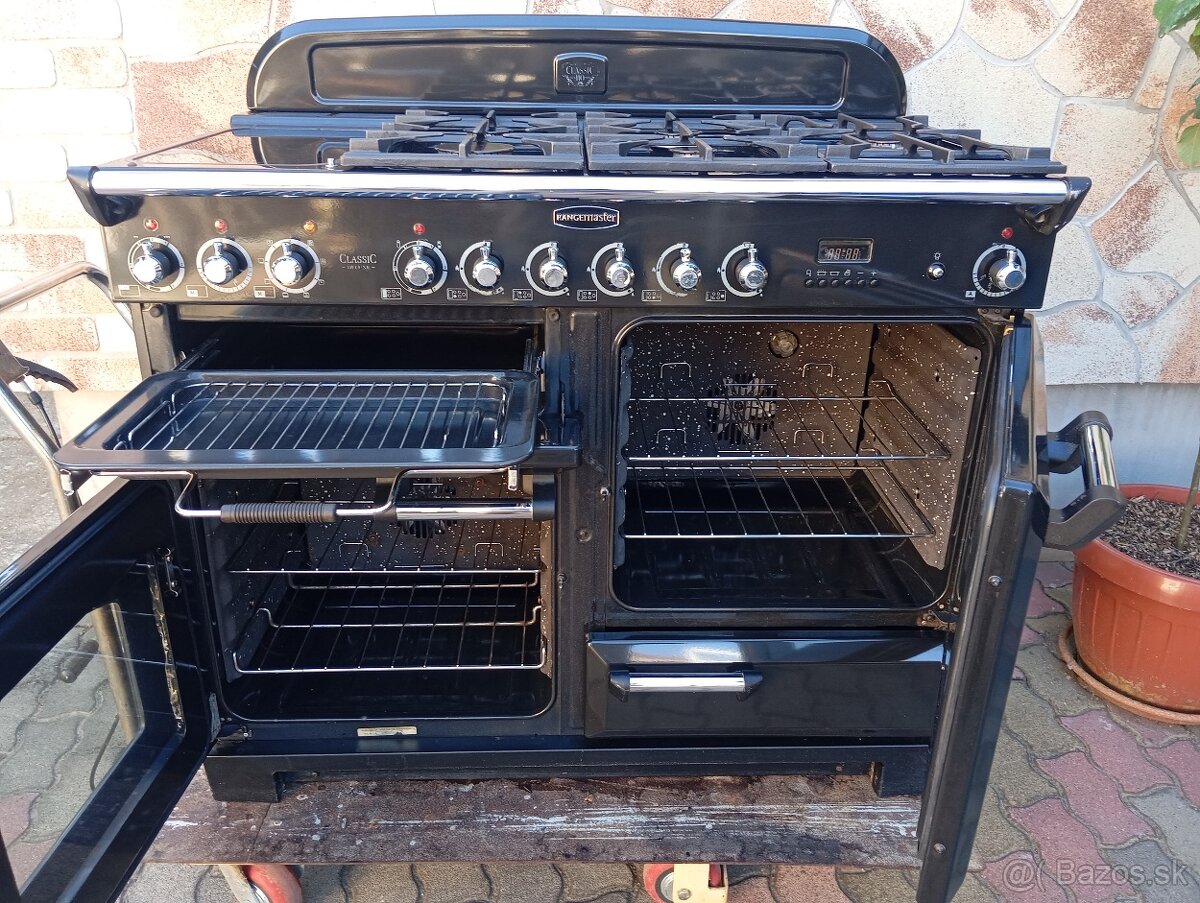 English Rangemaster deluxe 5 plynových, 3 elektrické rúry - 3