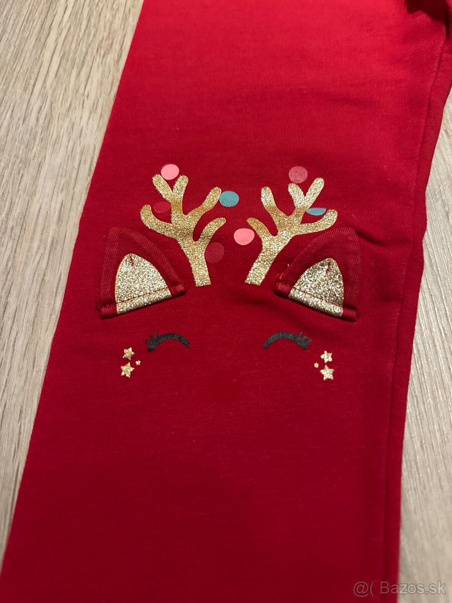 Lindex zateplené legínky sobík 128 - 3