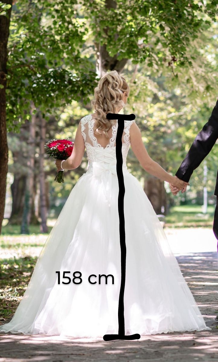 Svadobné šaty 36-38,Sveľ.S-M - 3