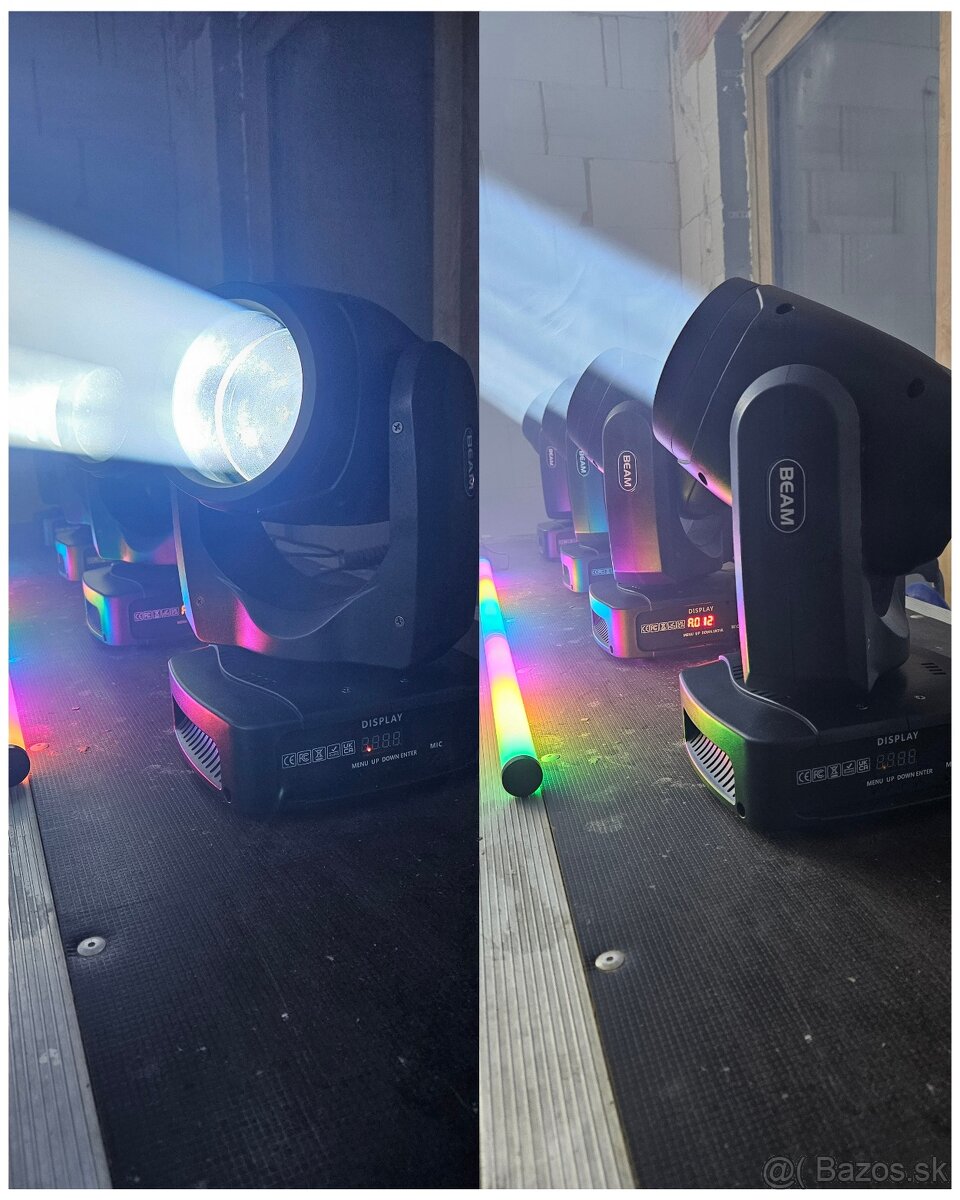 4ks 150W beam, naprogramovaná SHOW, wifi dmx - 3