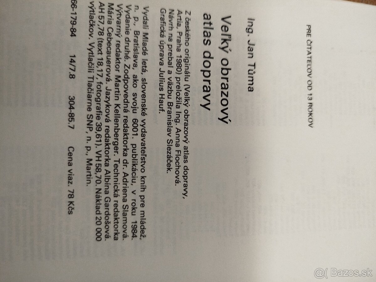 Veľký obrazový atlas dopravy Ján Tůma - 3