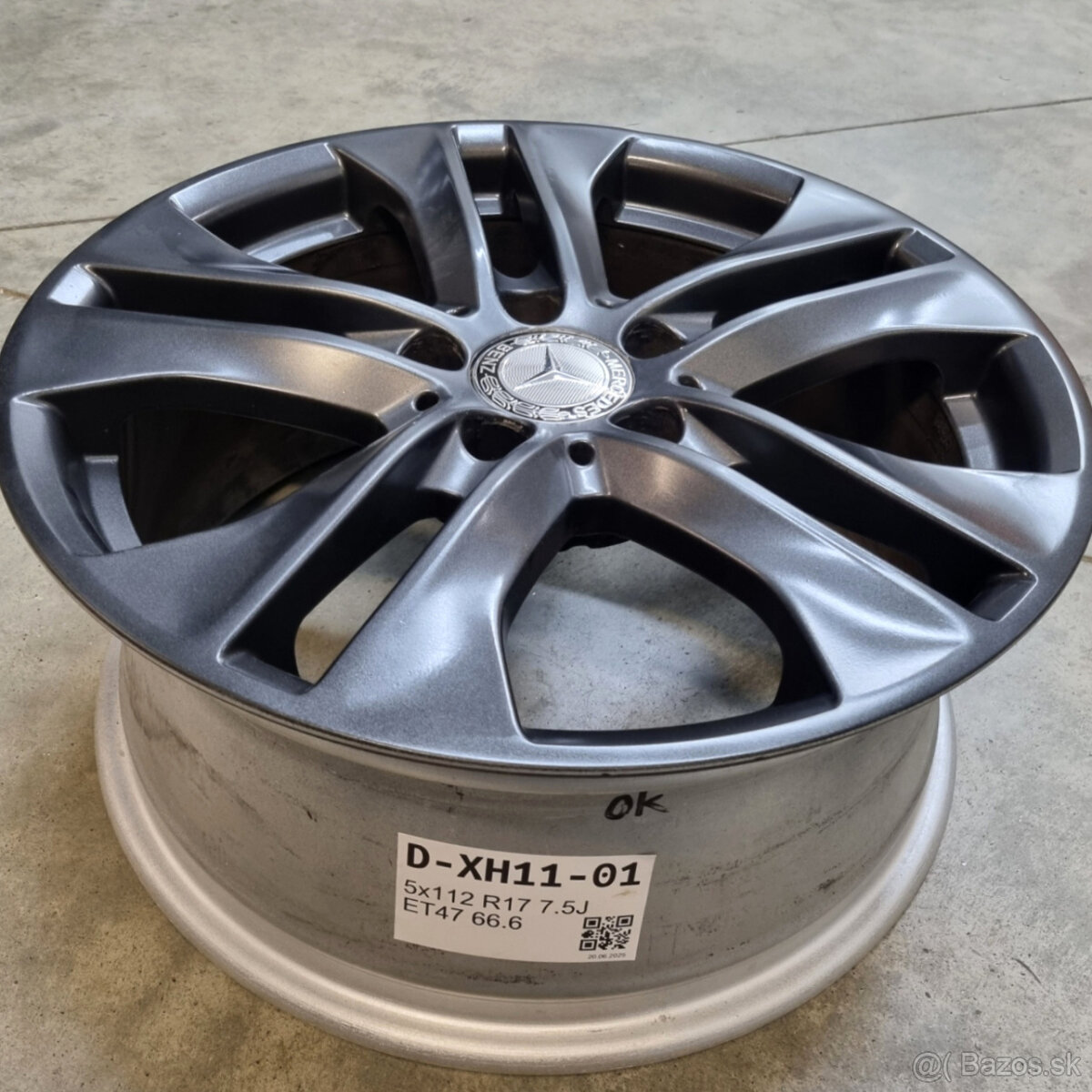 Hliníkové Mercedes disky 5x112 R17 7,5J ET47 - 3