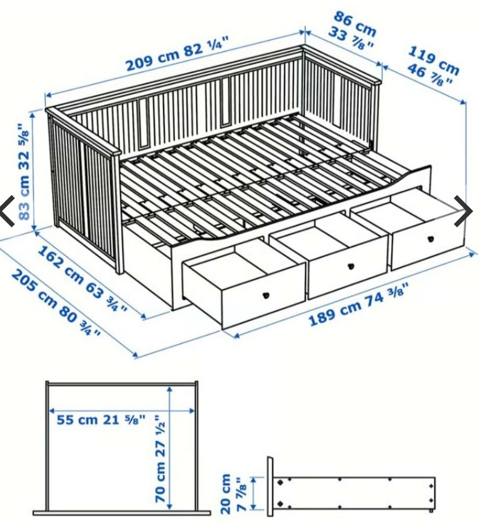 Rozkladacia posteľ IKEA HEMNES - 3
