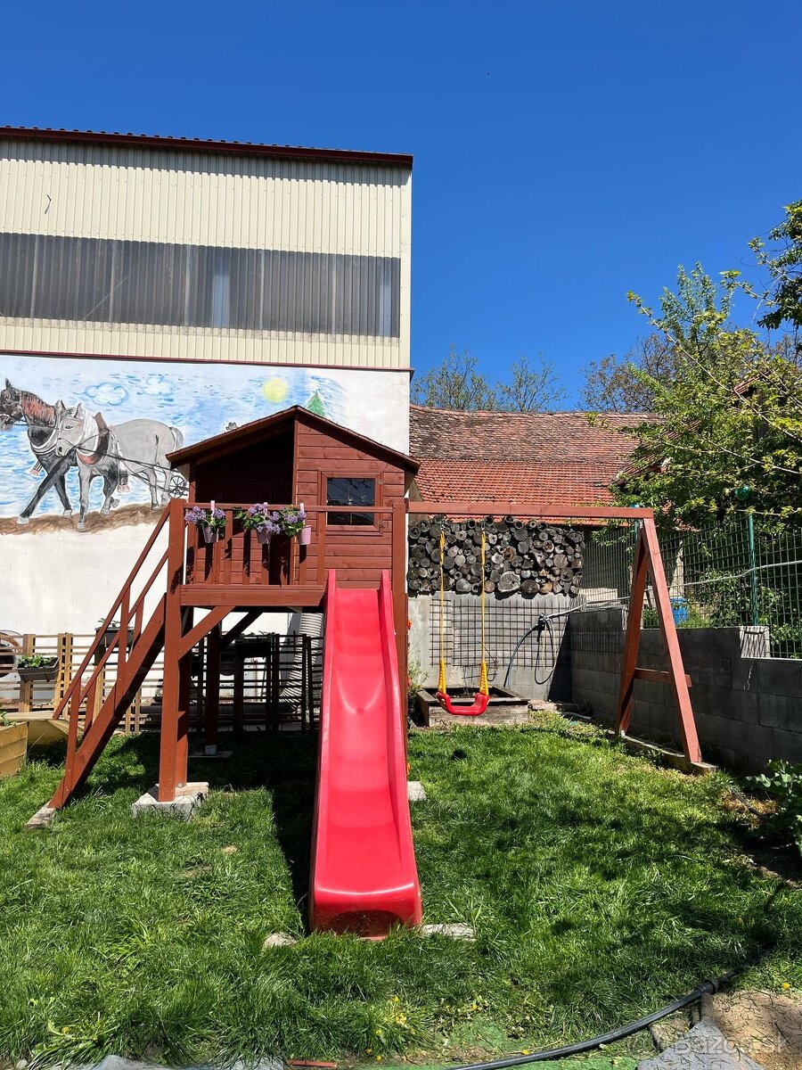 Detsky drevený domcek Middle s montážou a s dovozom - 3