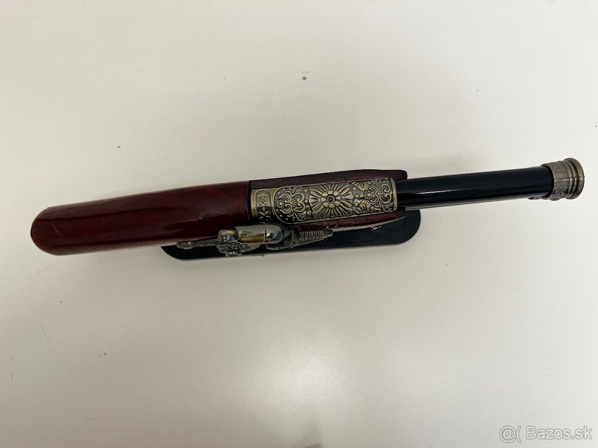 Dekorácia Replika historická perkusná pištol Bambitka - 3