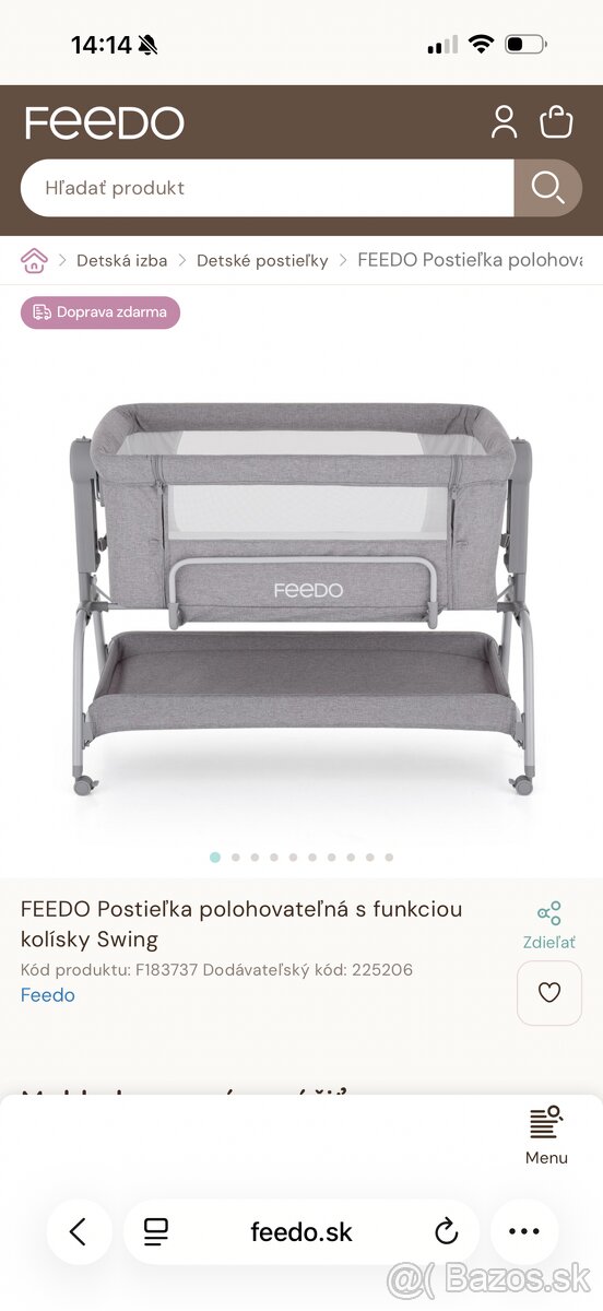 Detska postielke FEEDO - 3