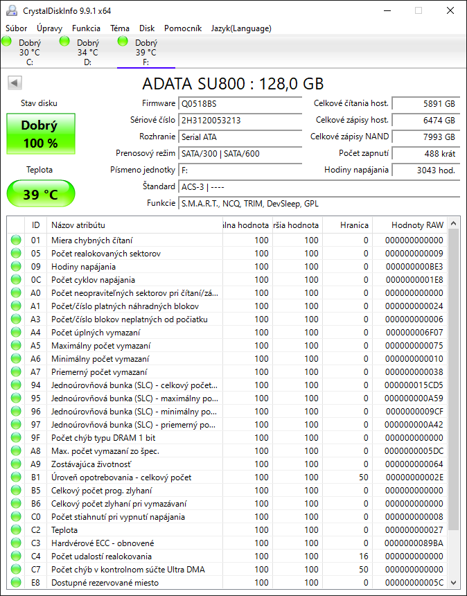 ADATA SU800 128GB - 3