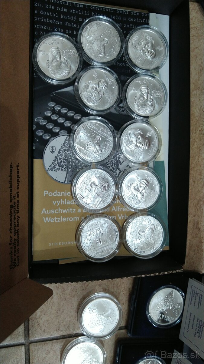 Strieborne investične mince 29ks - 3