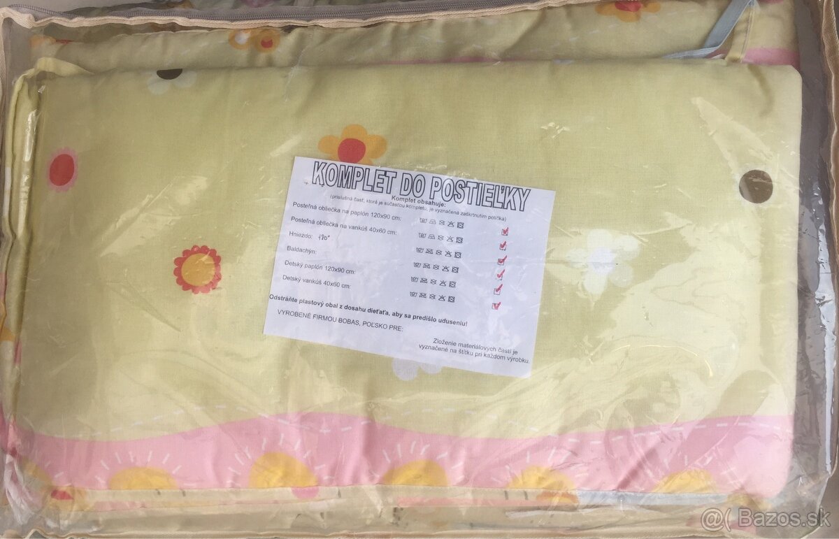 Posteľná súprava do postieľky Lúka nová - 3