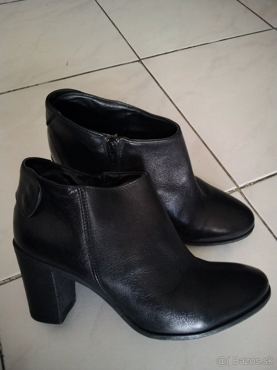 Kotnikove kozene cizmy, ZNIZENA CENA - 3