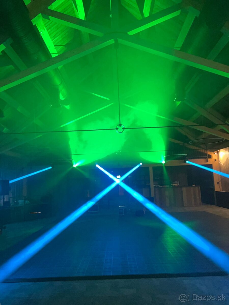 Otočné hlavy 200W Beam, fokusácia, rainbow efekt, auto retur - 3