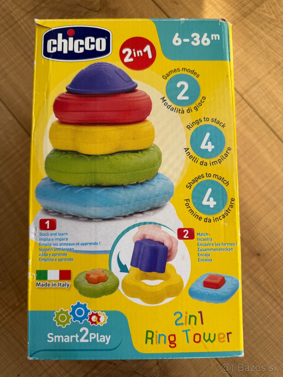 Chicco 2v1 Ring Tower – Vzdelávacia veža - 3