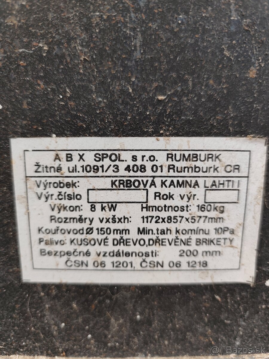 Predám krbové kachle ABC Lahti 1 - 3