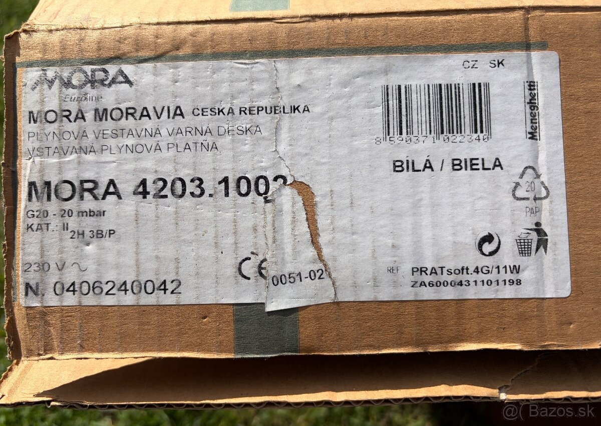 Plynová vstavaná varna platňa Mora - 3