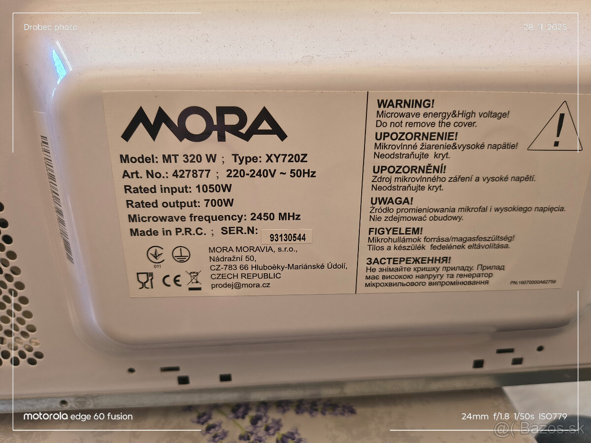 Mikrovlnka MORA MT 320W - 3
