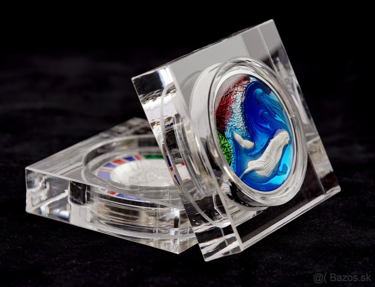 Predám Striebornú mincu 4 OZ – Príbehy Zeme – Voda (2021) - 3