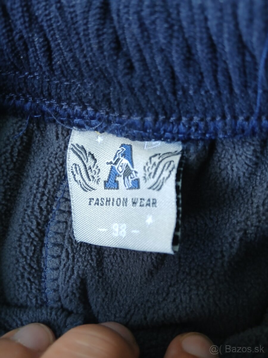 Zateplené nohavice pre chlapca veľ.98 - 3