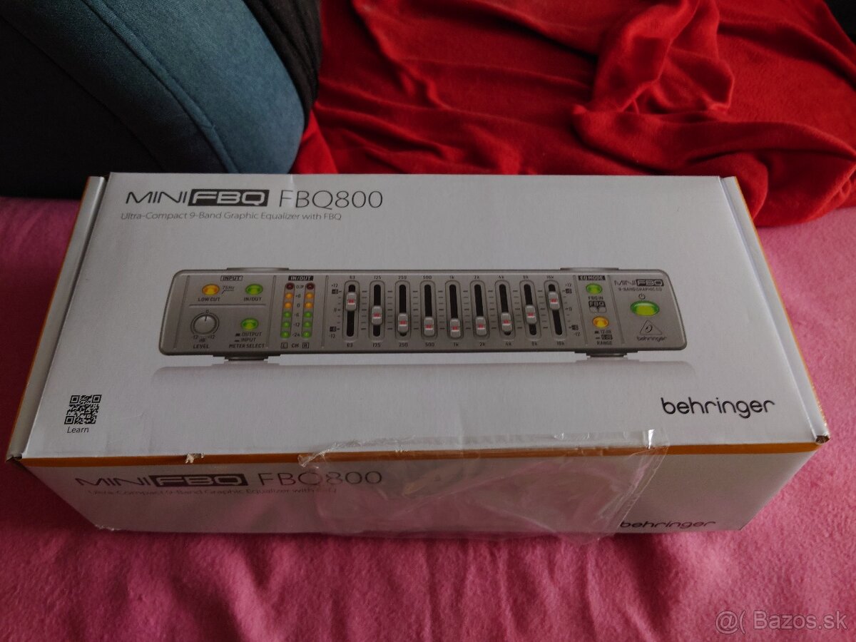 Behringer FBQ800 MiniFBQ ekvalizér – ako nový - 3