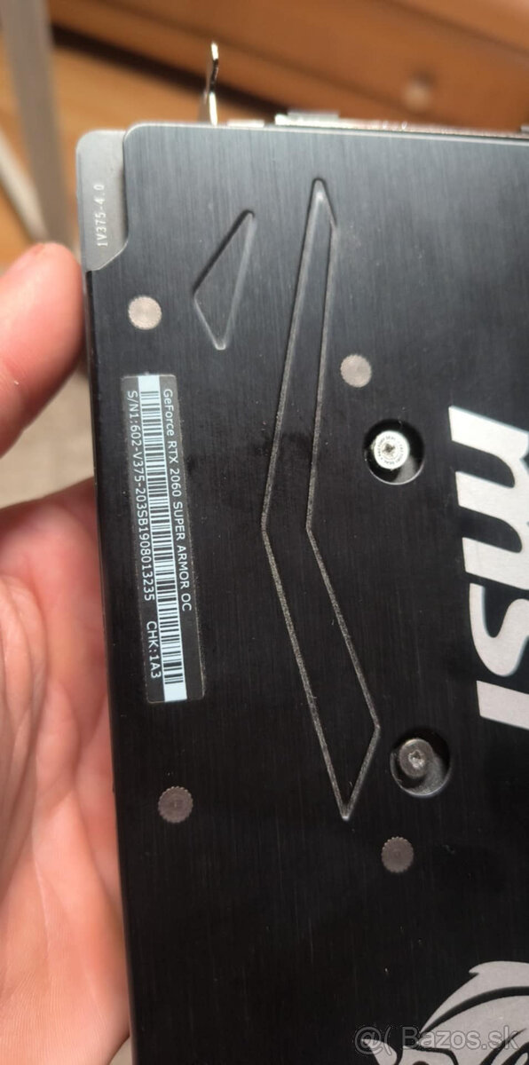 msi geforce rtx 2060 super armor oc 8gb gddr6 - 3
