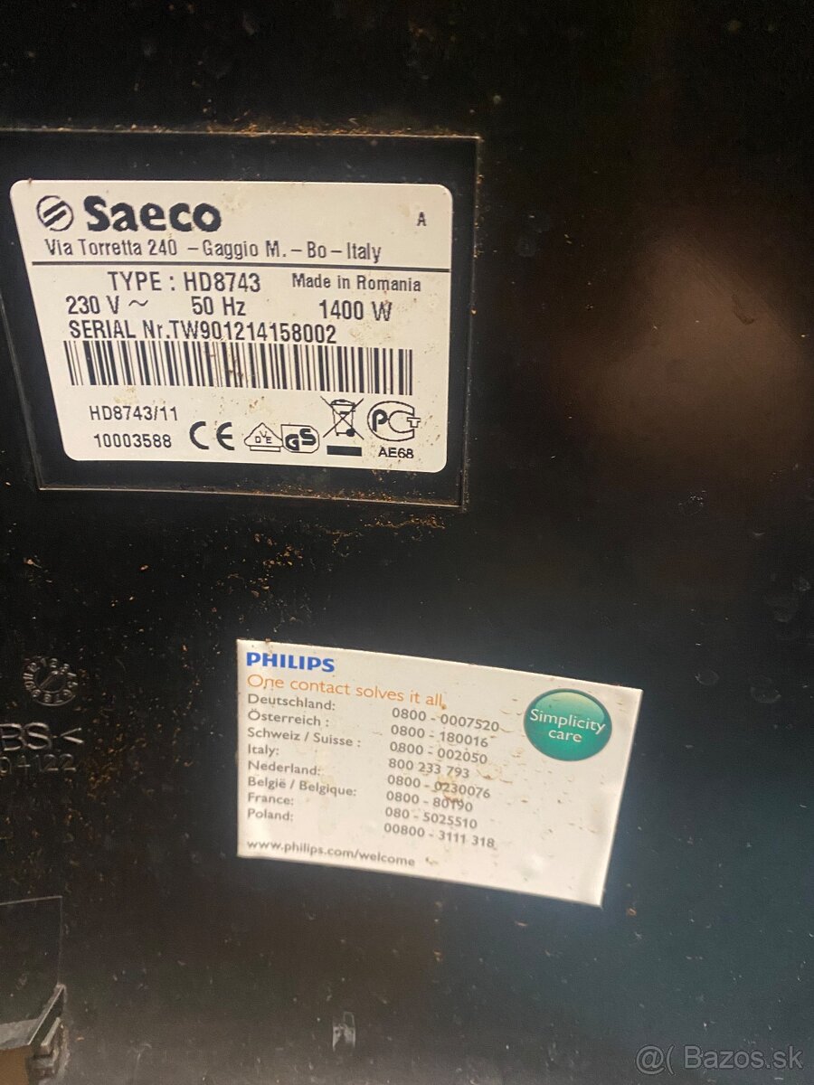 Predám automatický kávovar Saeco (Philips) - 3