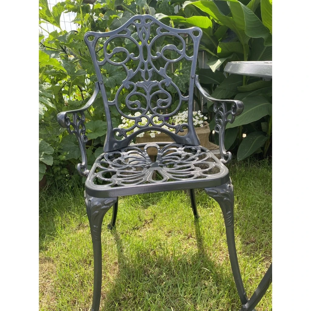 Romantický kovový set Lugano – stôl + stolička - 3