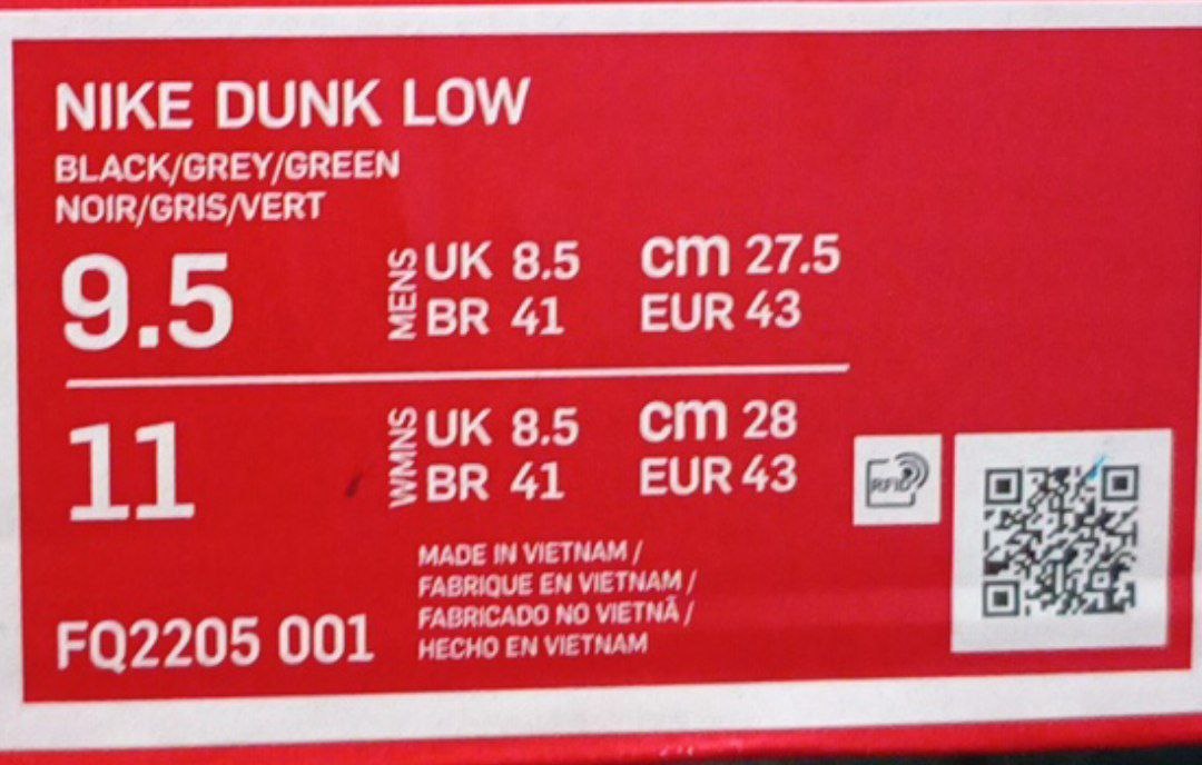 Predám nové Nike Dunk Low Black Cool Grey Volt Mini Swoosh - 3