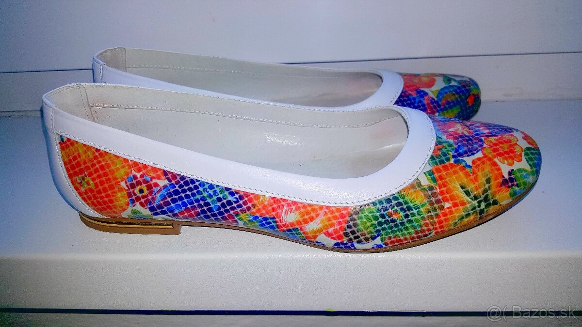 Kožené baleríny v.40 - 3