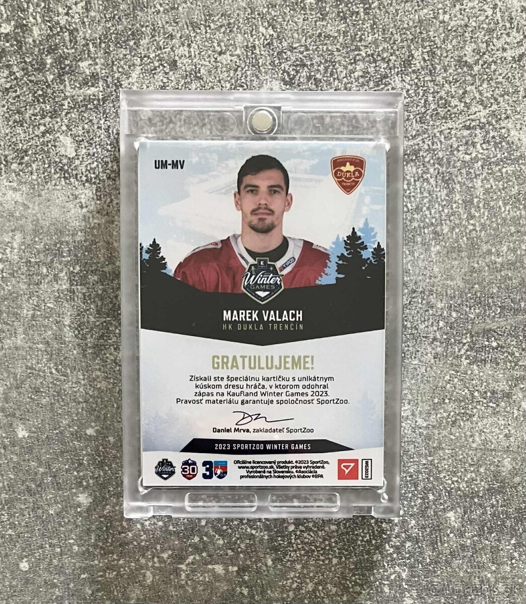 Hokejové kartičky Valach 1/1 - 3
