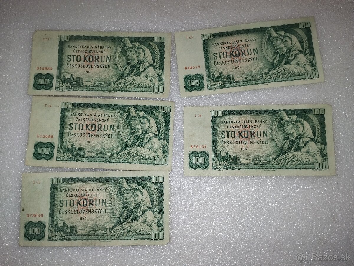 ČSSR bankovky 100 a 500 Kčs - 3