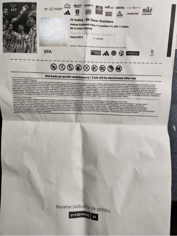 Lístky Fc Košice - Slovan Bratislava - 3
