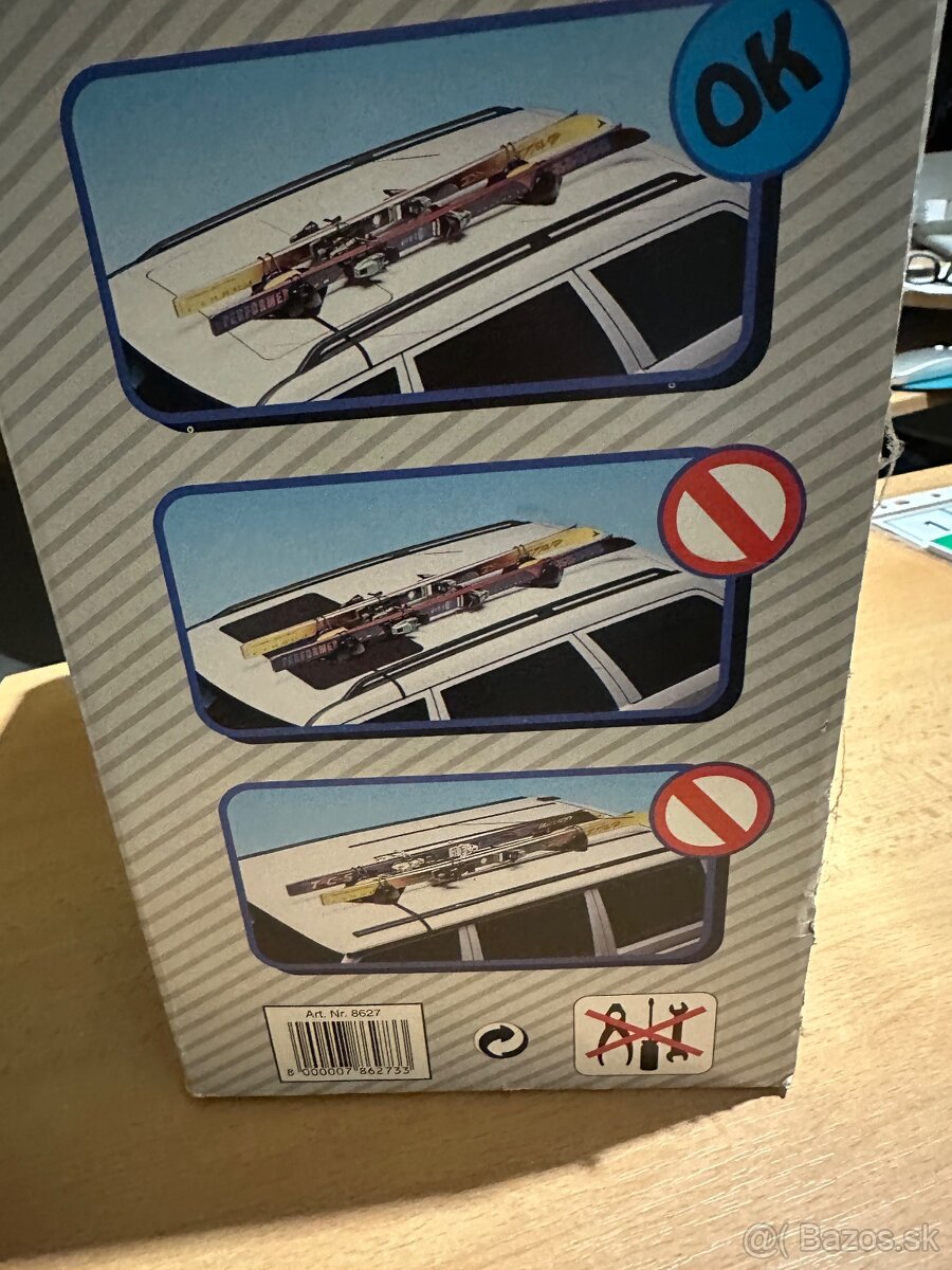 Magnetický Strešný nosič lyží - 3