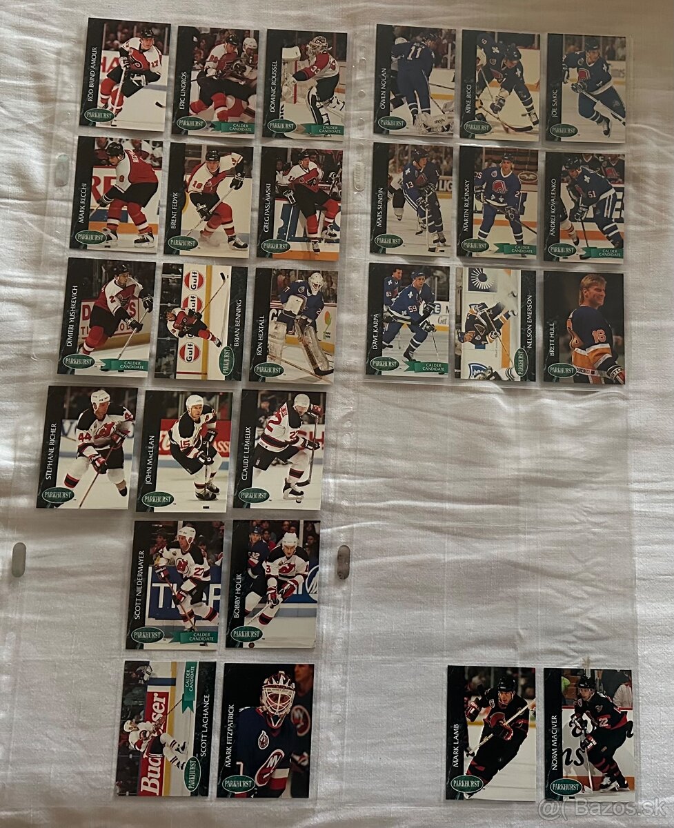 Predám hokejové kartičky Parkhurst 1992-93 - 3