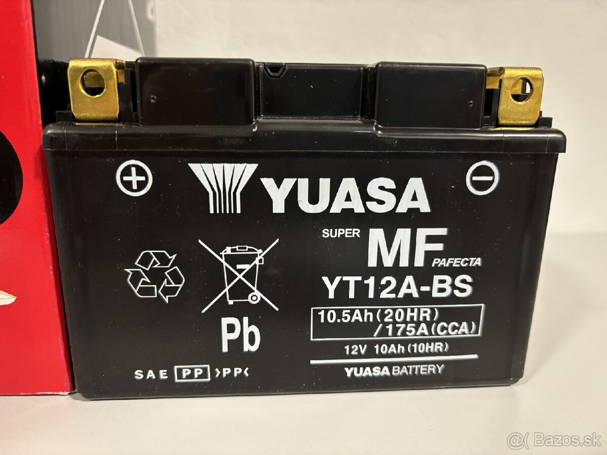 Yuasa YT12-BS 10,5 Ah 12V Moto batéria/Aprilia Tuono V4 1100 - 3