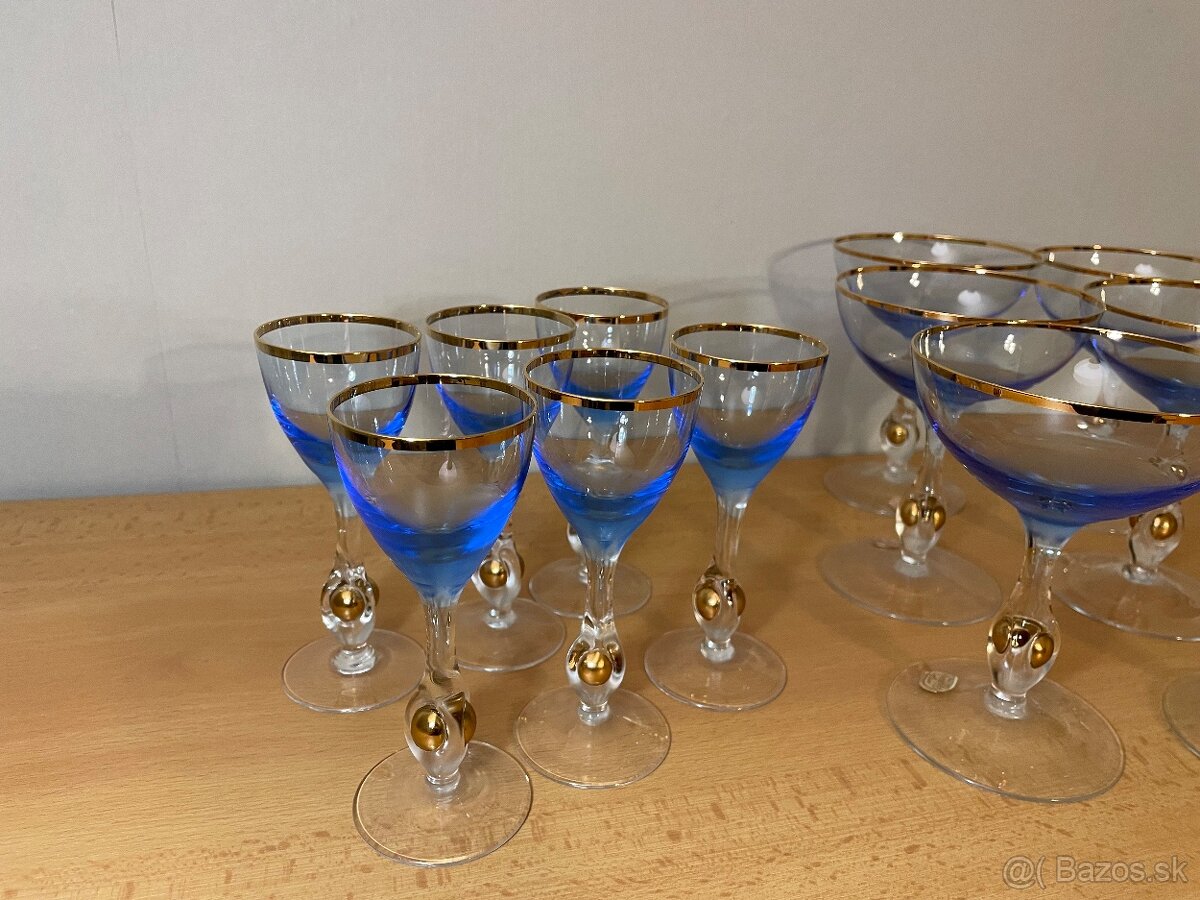 Poháre Zlatá Zuzana modré - 3