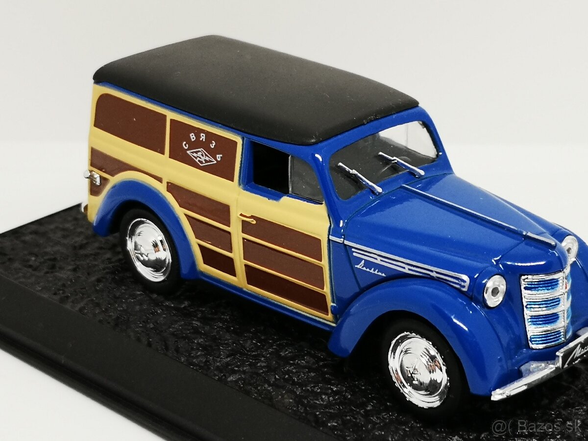 Predám zberateľský model autíčka Moskvič 400-422 pošta - 3